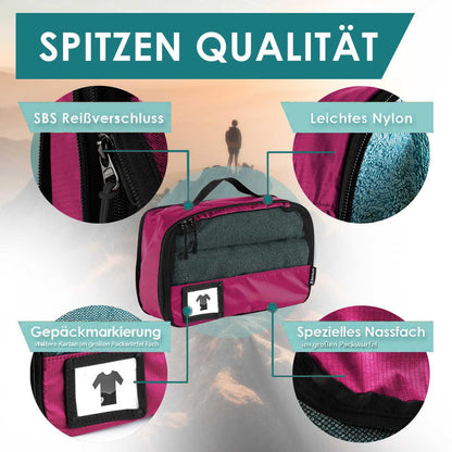 Packing Cubes mit Kompression in 6 verschiedenen Farben