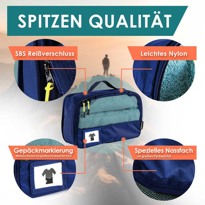 Packing Cubes mit Kompression in 6 verschiedenen Farben
