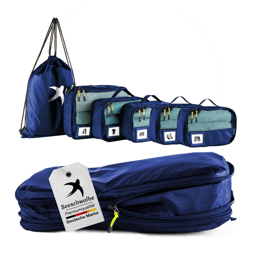 Packing Cubes mit Kompression in 6 verschiedenen Farben