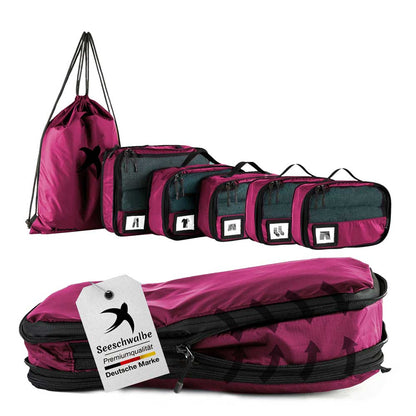 Packing Cubes mit Kompression in 6 verschiedenen Farben