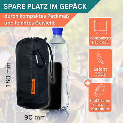 Hütten/ -Reiseschlafsack ultradünn aus 100% Baumwolle in 3 Farbvarianten (Inlett zur Kombination mit einer Decke)