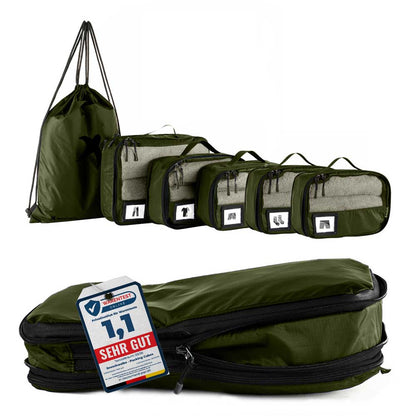 Packing Cubes mit Kompression in 6 verschiedenen Farben