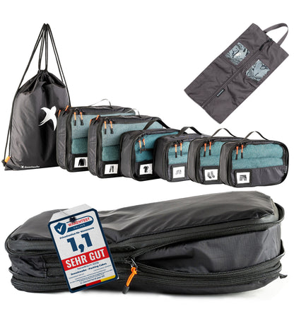 Packing Cubes mit Kompression in 6 verschiedenen Farben