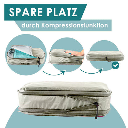 Packing Cubes mit Kompression in 6 verschiedenen Farben