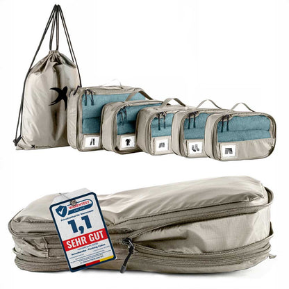 Packing Cubes mit Kompression in 6 verschiedenen Farben