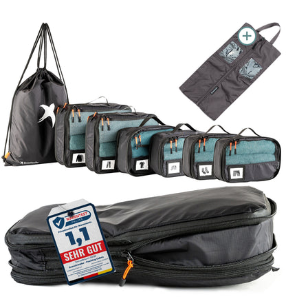 Packing Cubes mit Kompression in 6 verschiedenen Farben