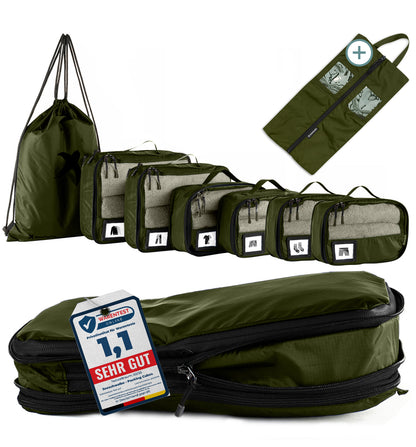 Packing Cubes mit Kompression in 6 verschiedenen Farben